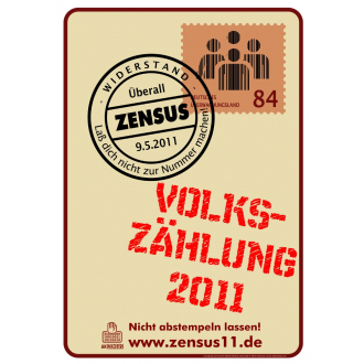 Plakat: Volkszählung 2011 (DIN A 3)